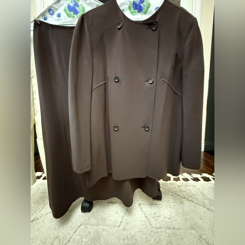Celine Double-Breasted Brown Blazer Jacket